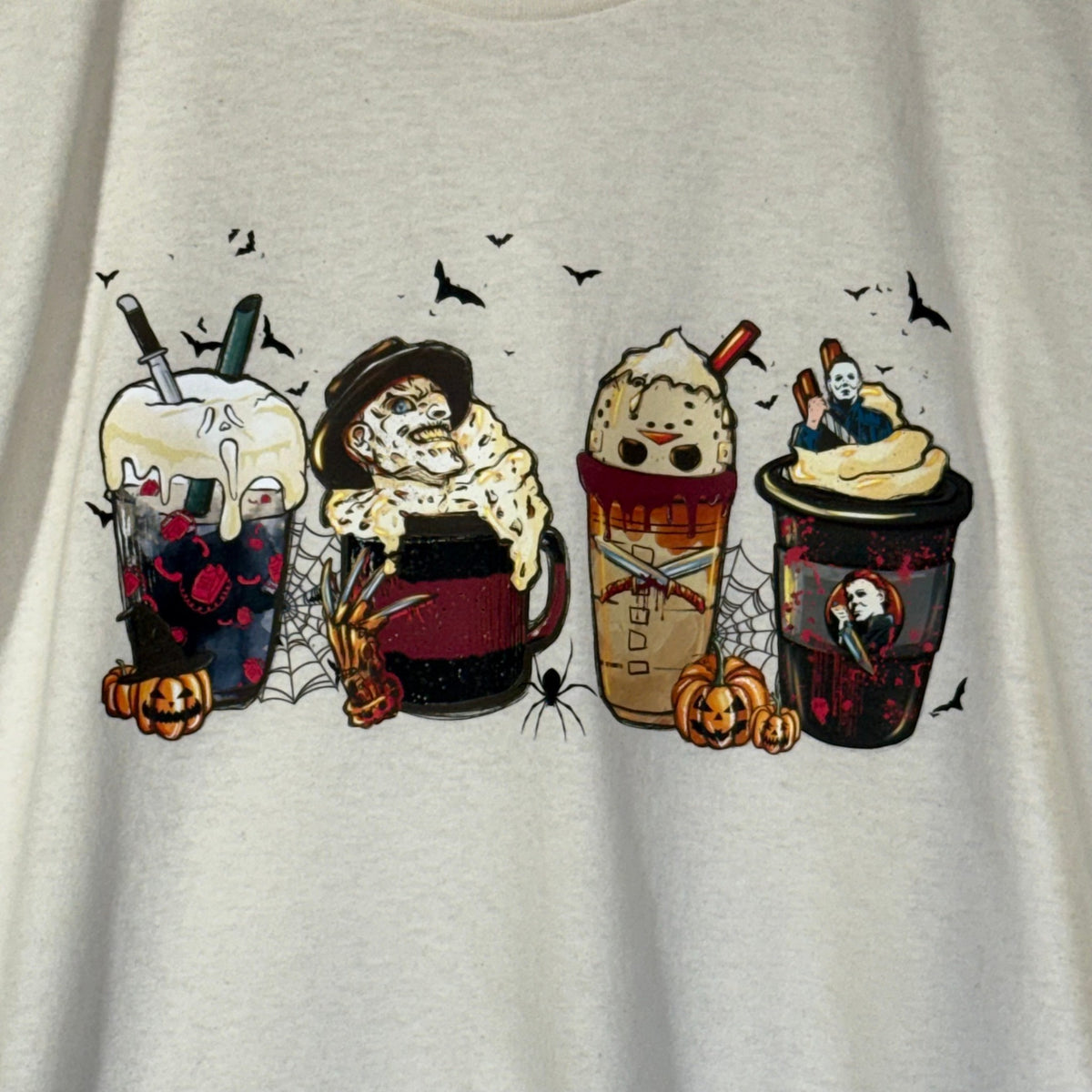 Halloween Coffee lineup Tshirt
