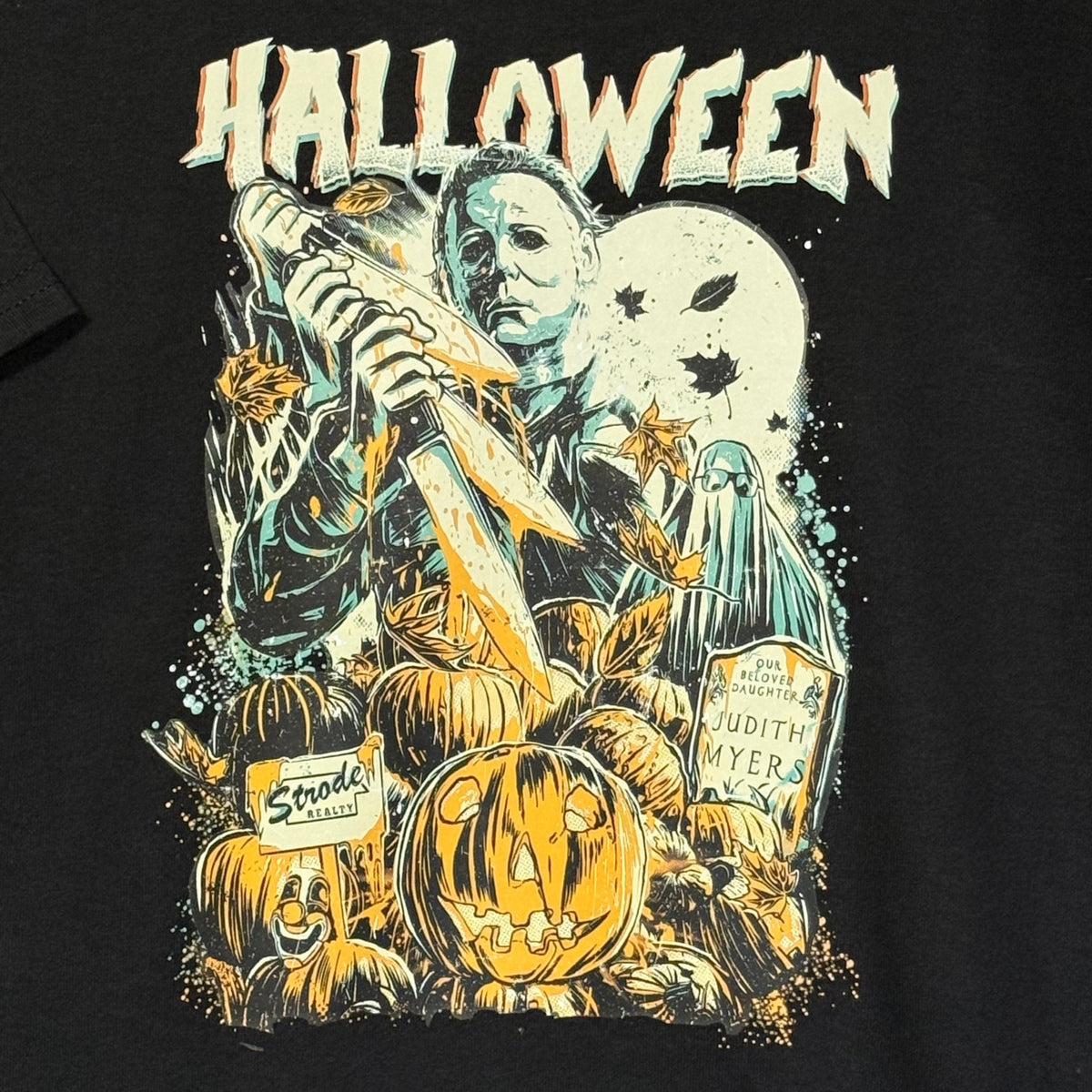 Halloween Pumpkin Graveyard Tshirt