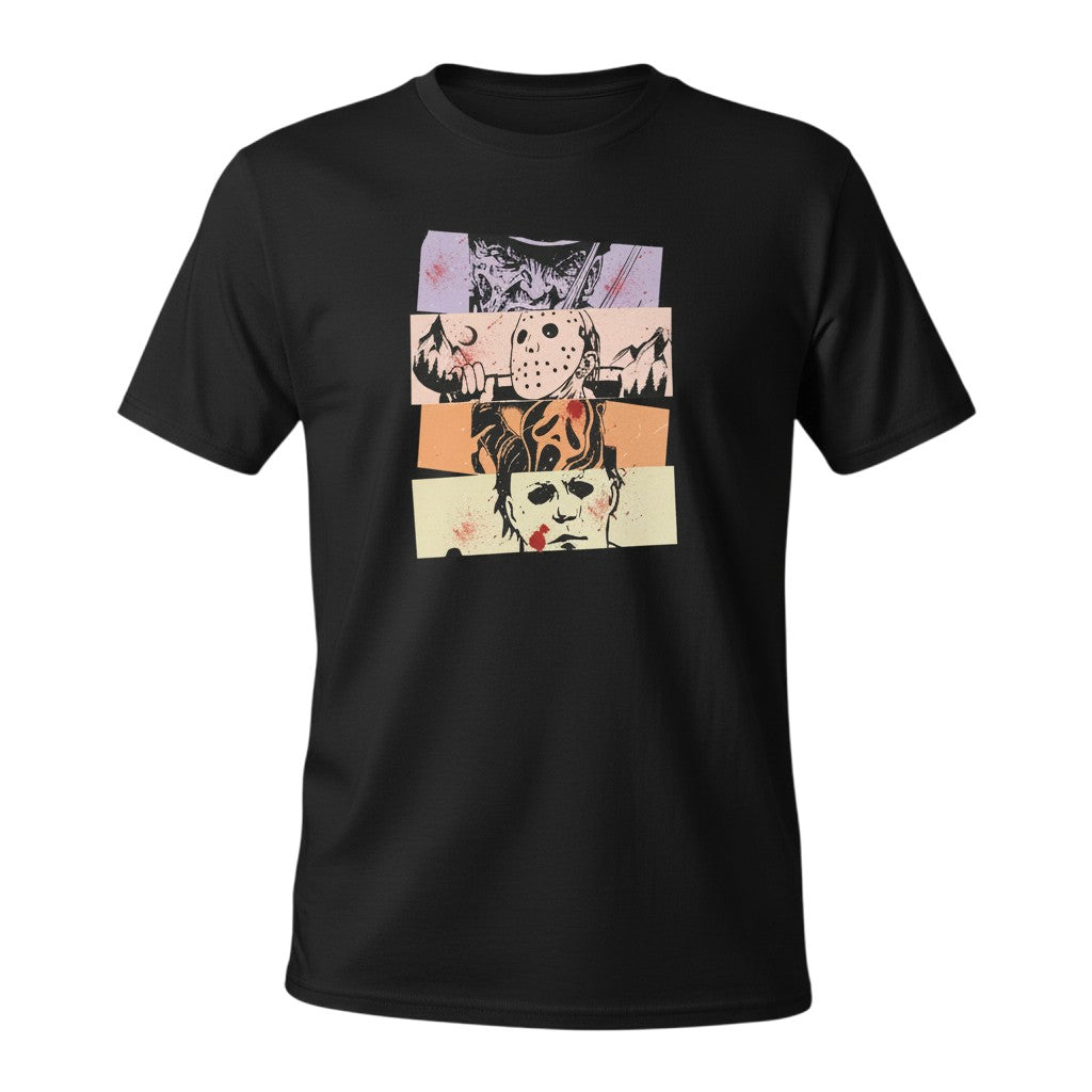 Horror Faces Block Tshirt