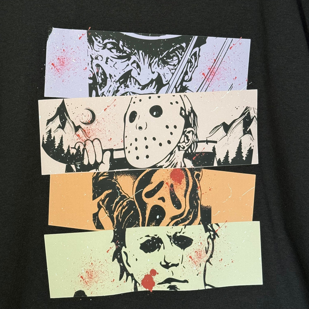 Horror Faces Block Tshirt
