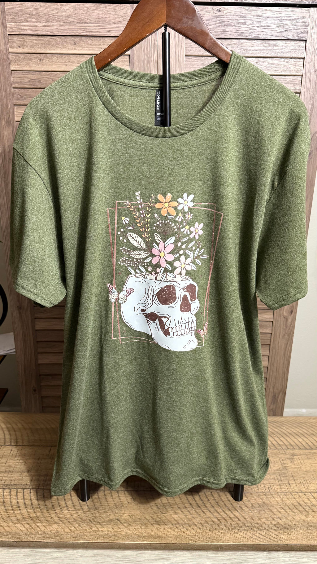 Blooming Skull Flowers Tshirt