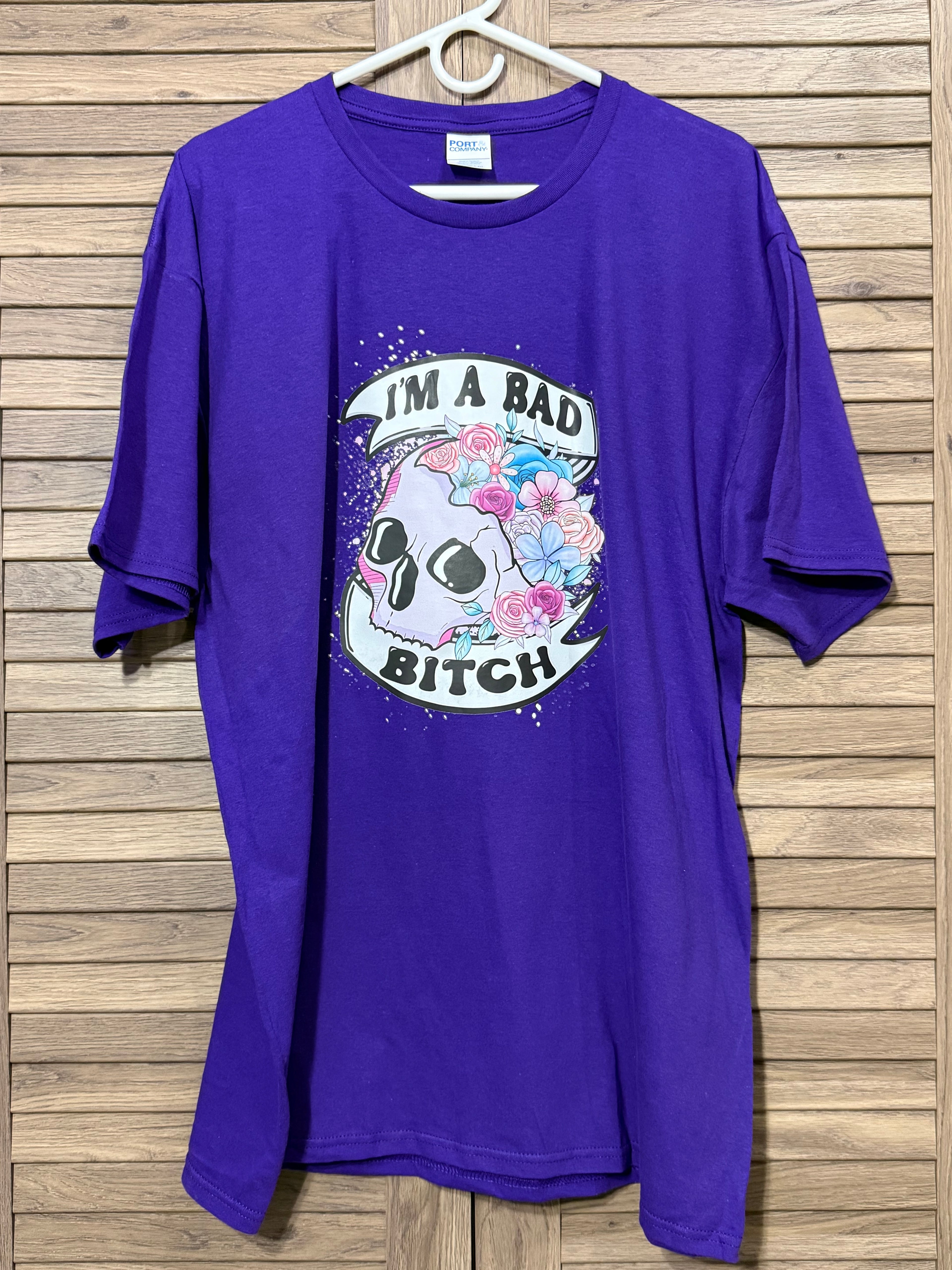 Bad Bitch Skull short sleeve T-shirt