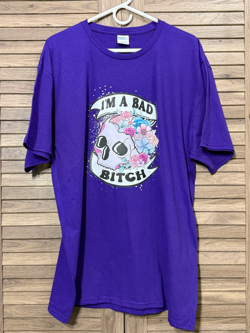 Bad Bitch Skull short sleeve T-shirt