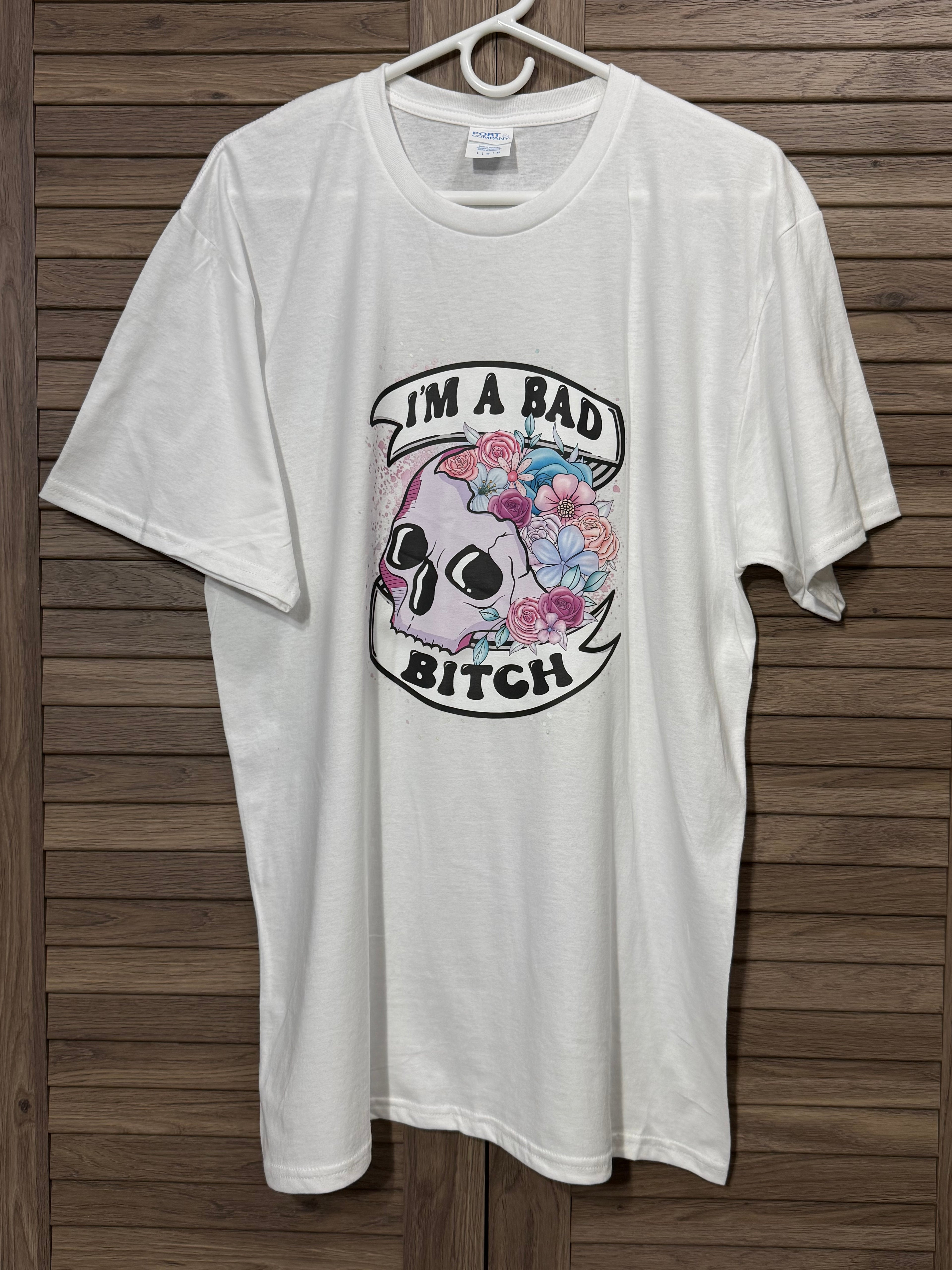Bad Bitch Skull short sleeve T-shirt