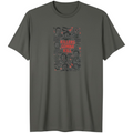 Zia Rose Boutique charcoal grey 100% cotton horror movie t-shirt with Killers Gonna Kill graphic print