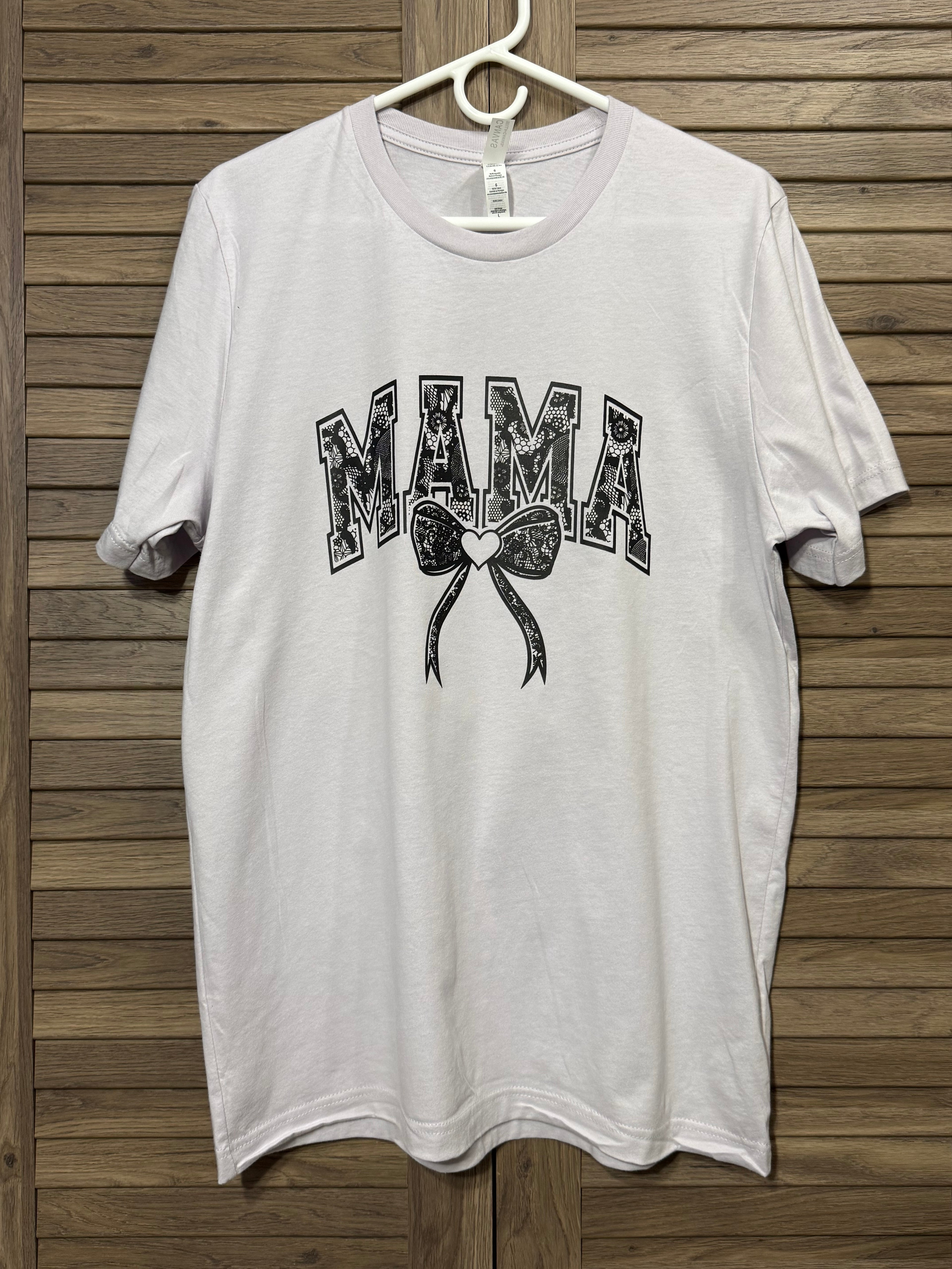 Mama Laced Ribbon Tshirt