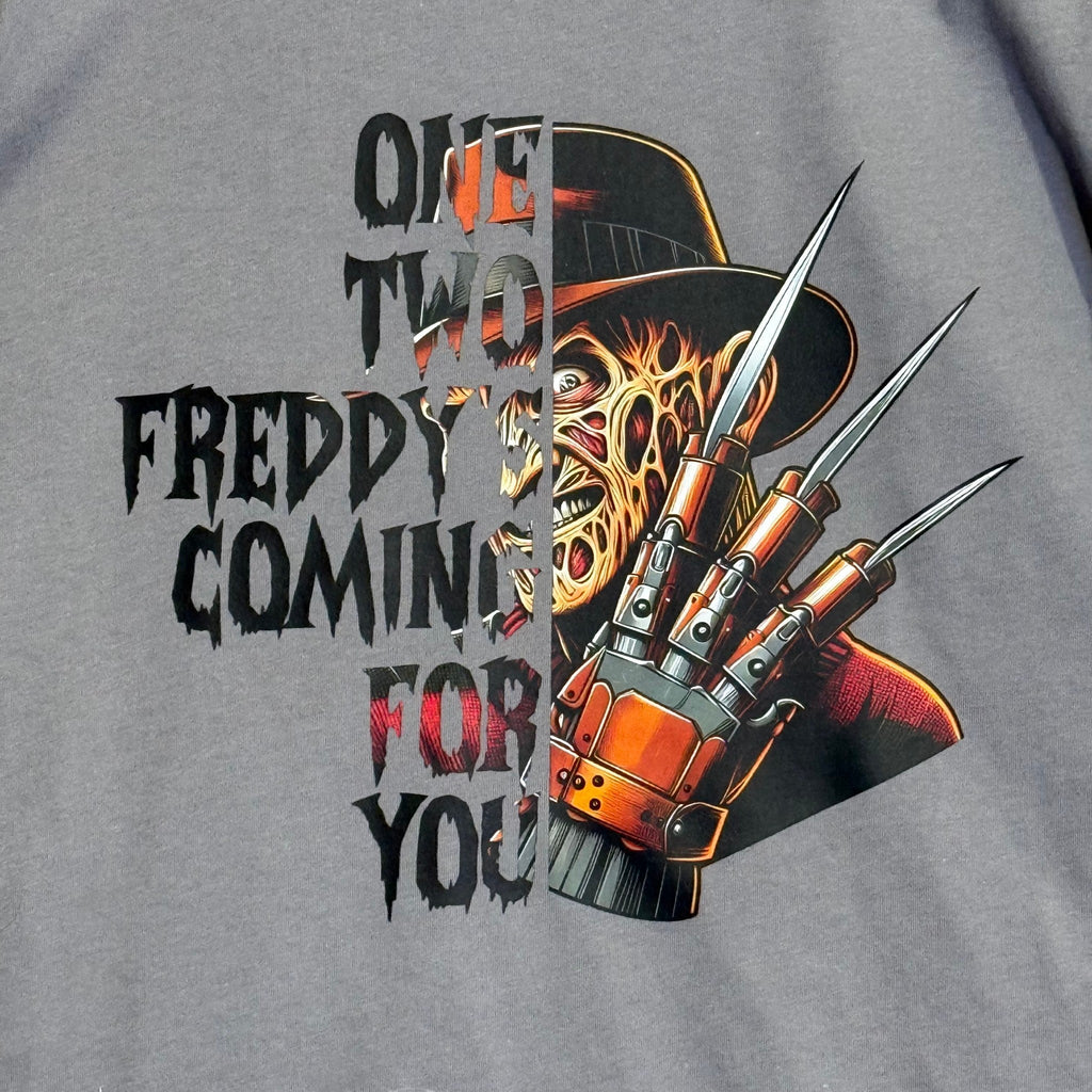 One, Two, Freddys Coming for You Horror Tee
