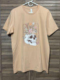 Blooming Skull Flowers Tshirt