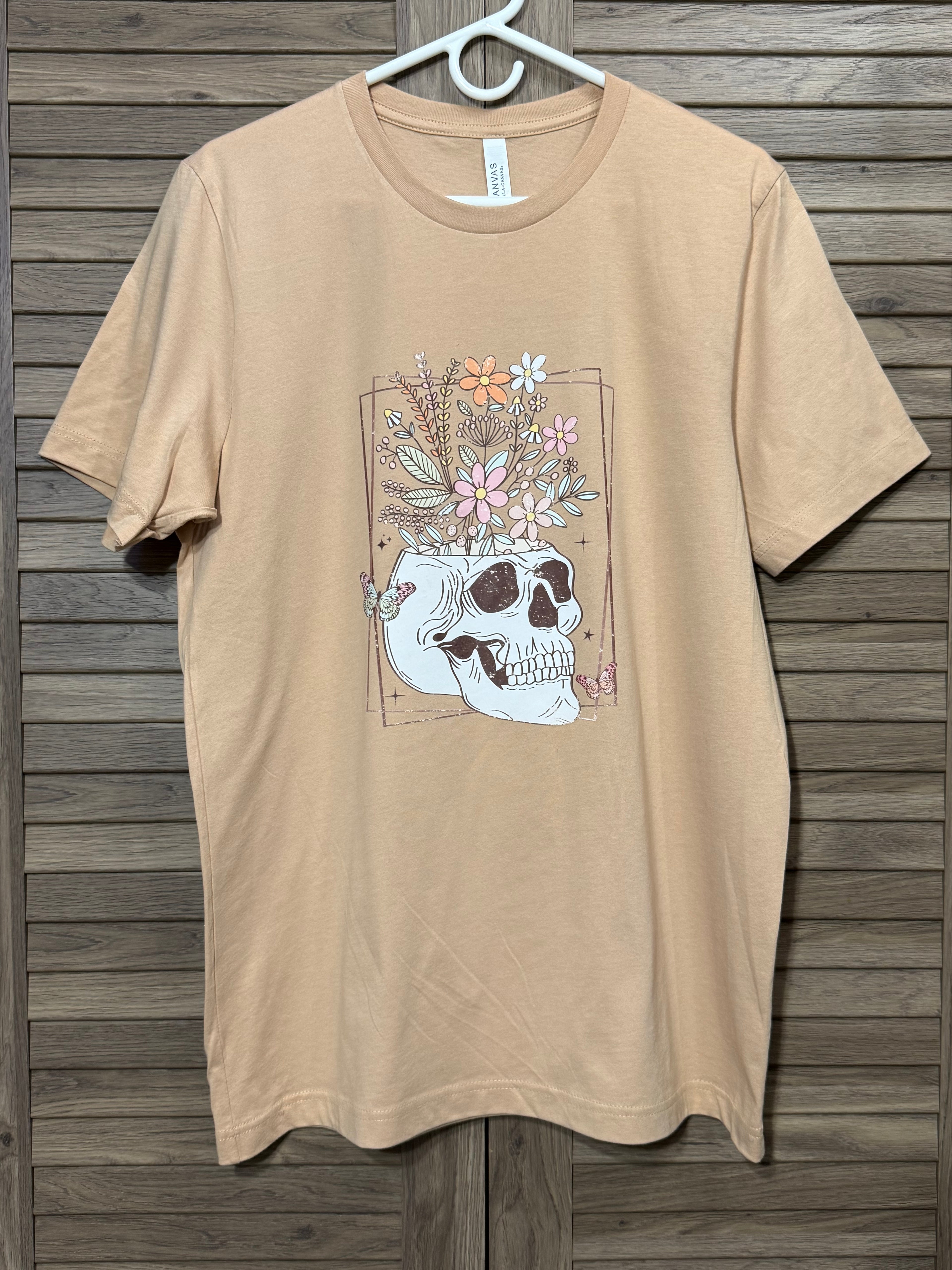 Blooming Skull Flowers Tshirt