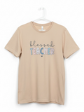 Blessed Teacher Graphic Crewneck T-Shirt
